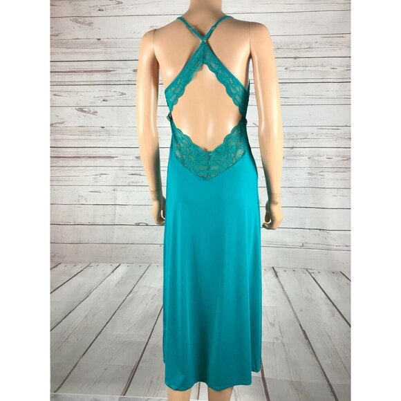 INC Chemise Full Length Nightgown, Tropical Green NWT XS - Picture 9 of 11